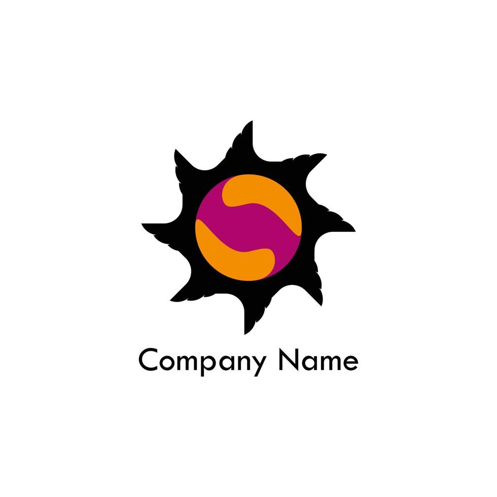 company logo with abstract shape vector