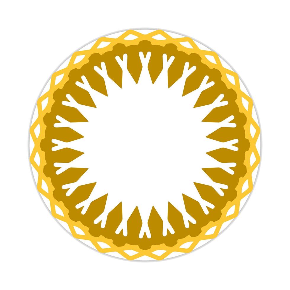 mandala design with abstract shape vector