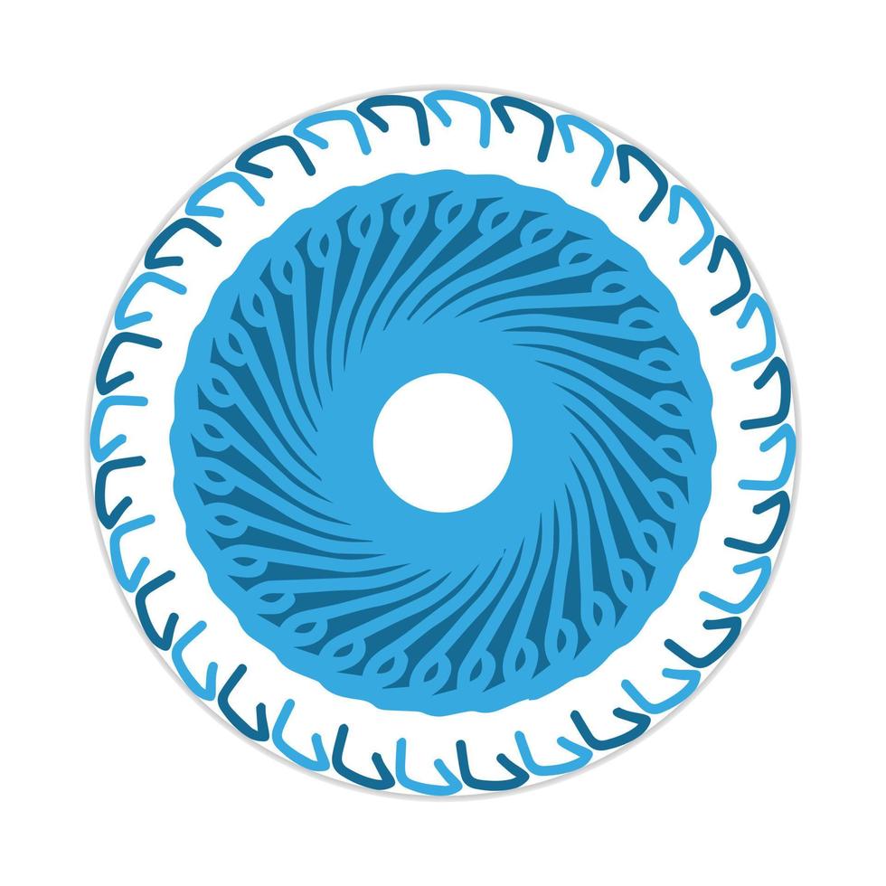 mandala design with abstract shape vector
