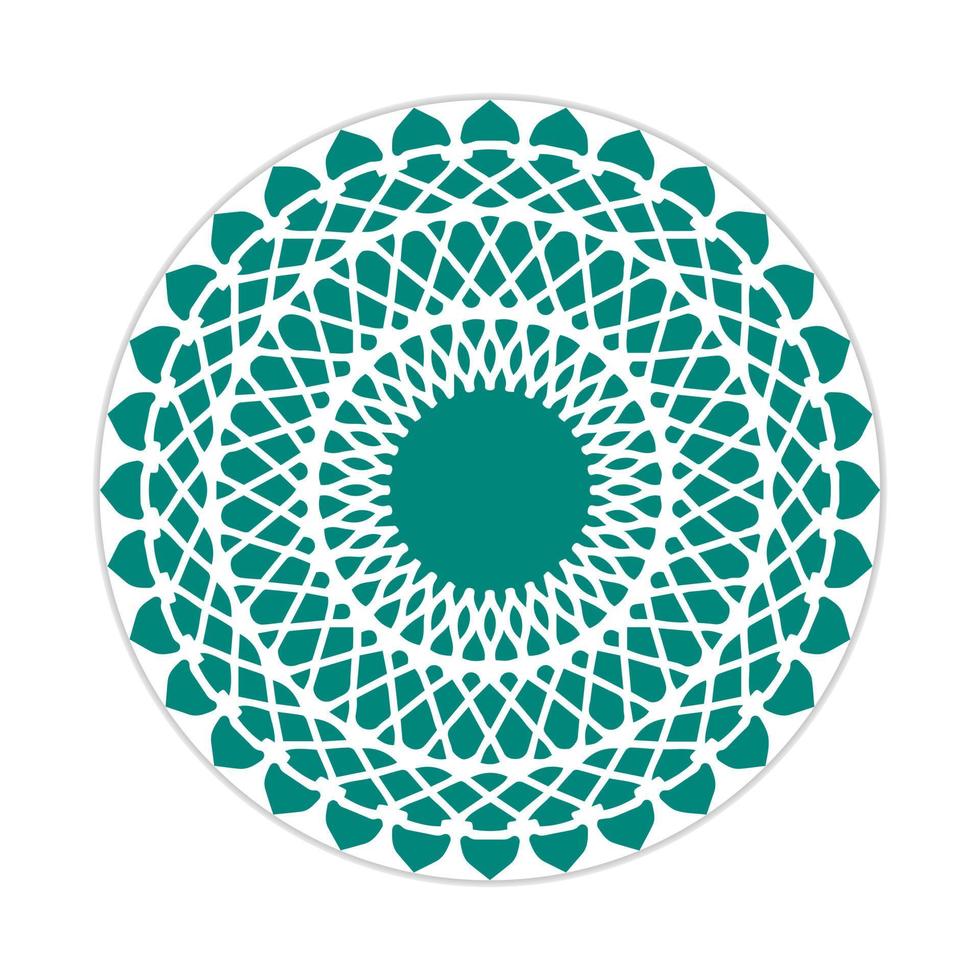 mandala design with abstract shape vector