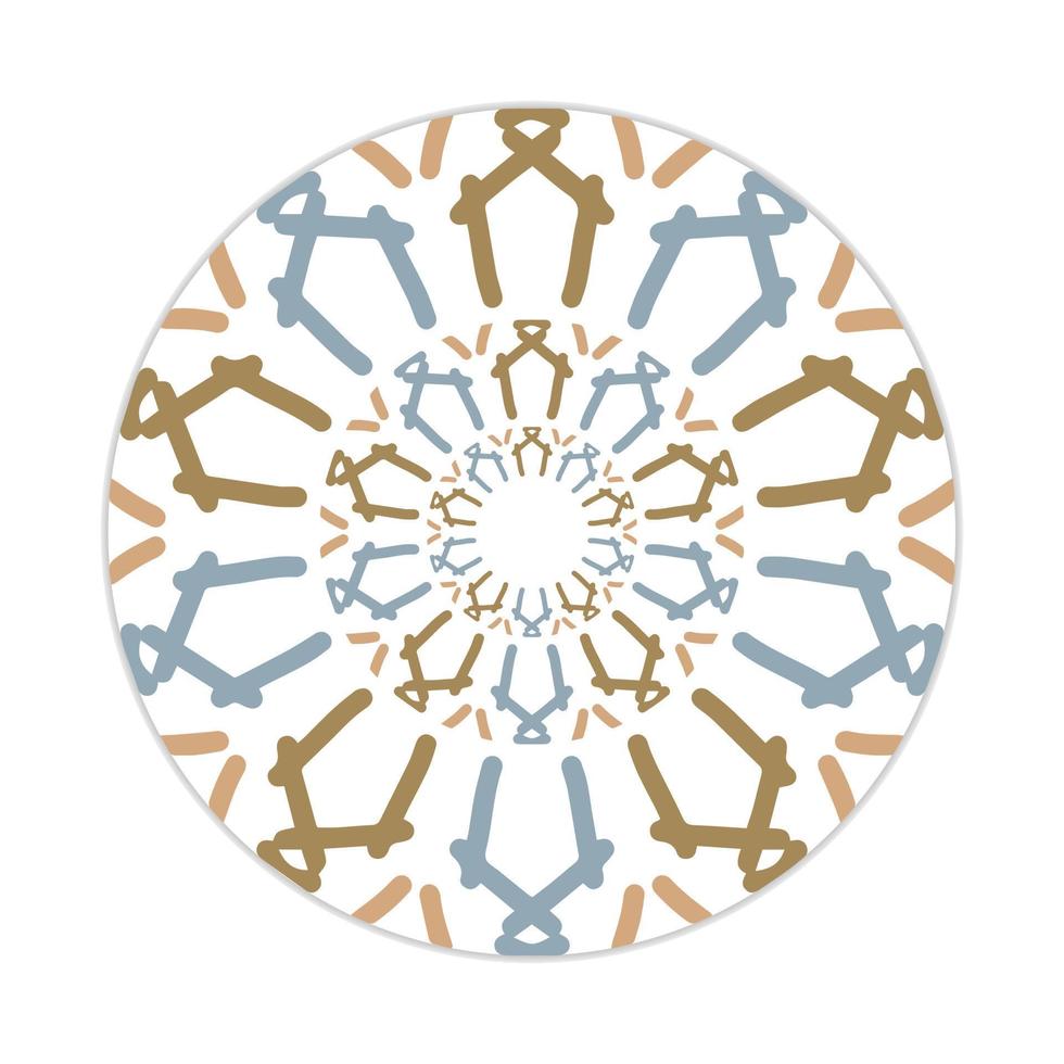 mandala design with abstract shape vector