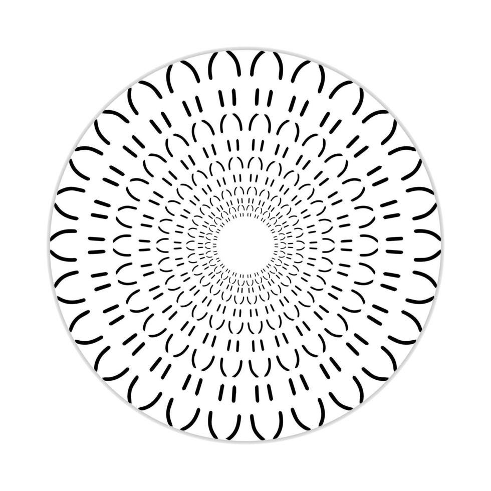 mandala design with abstract shape vector
