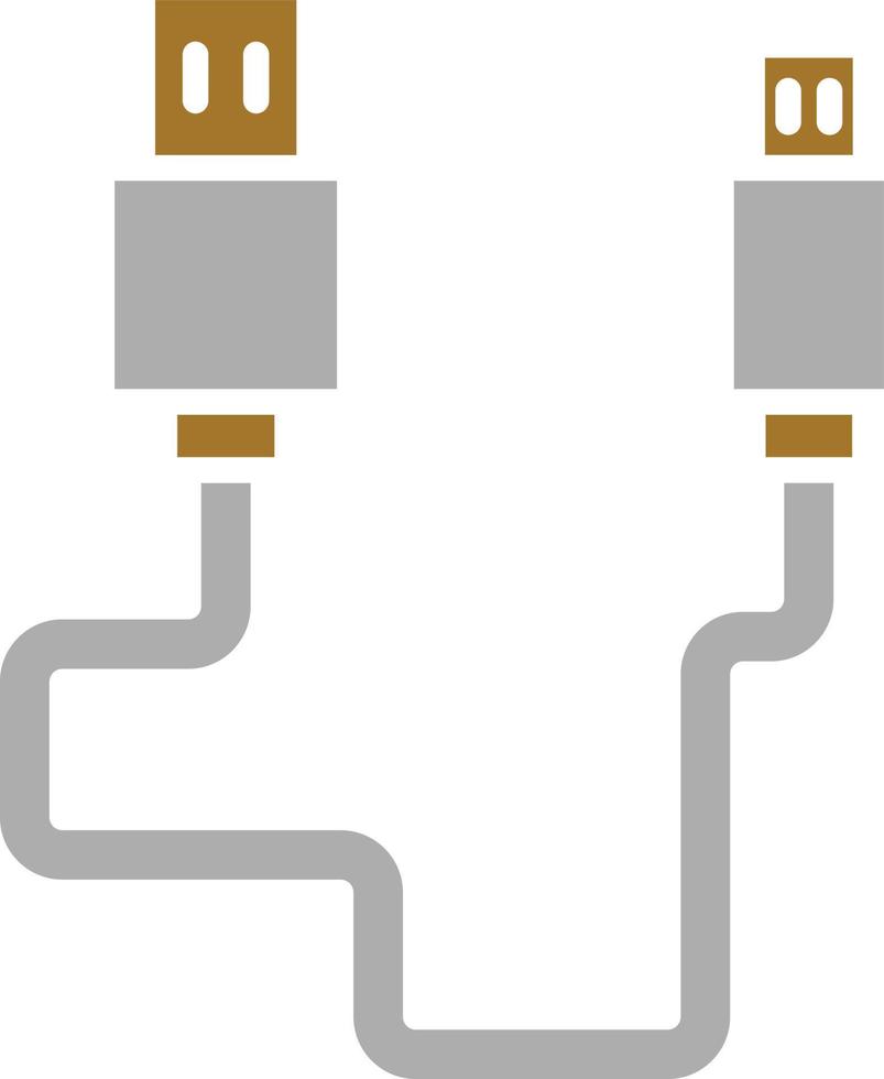 USB Cable Icon Style vector