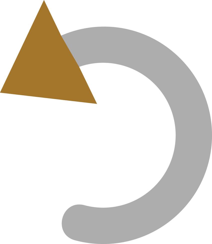 Curved Left Icon Style vector