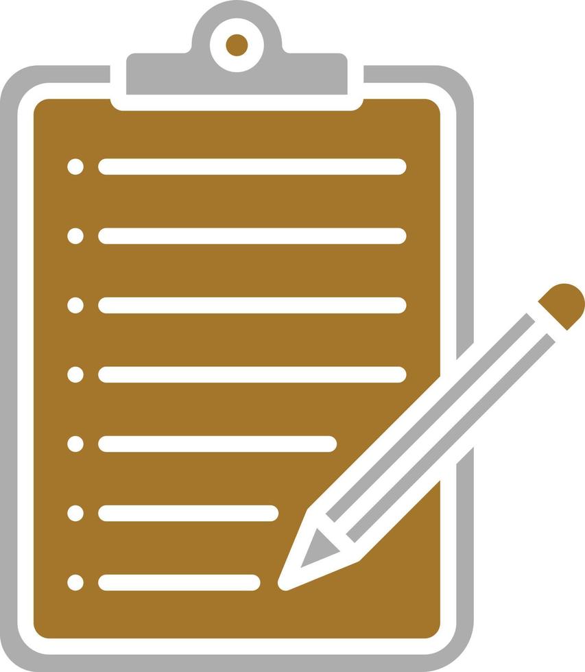 Taking Notes Icon Style vector