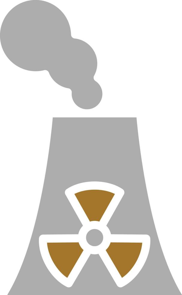 Nuclear Energy Icon Style vector