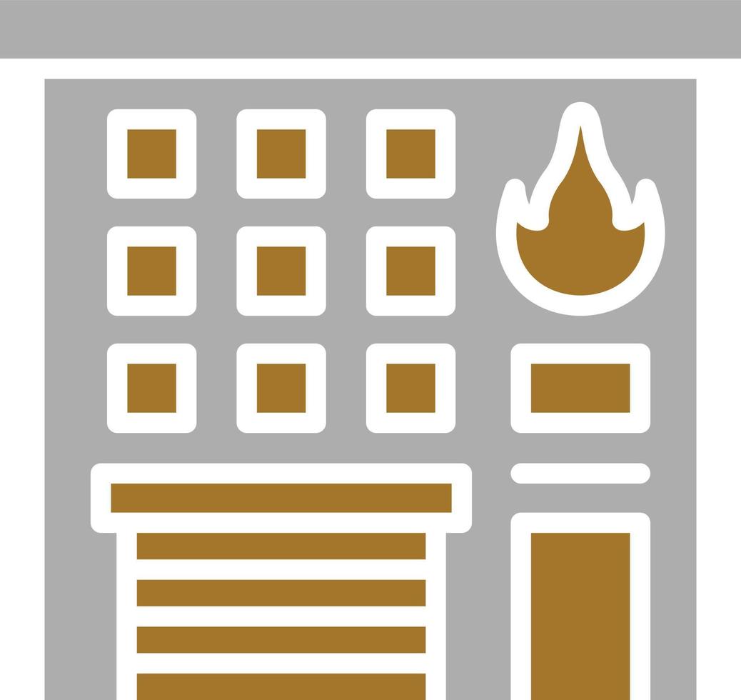 Fire Station Icon Style vector