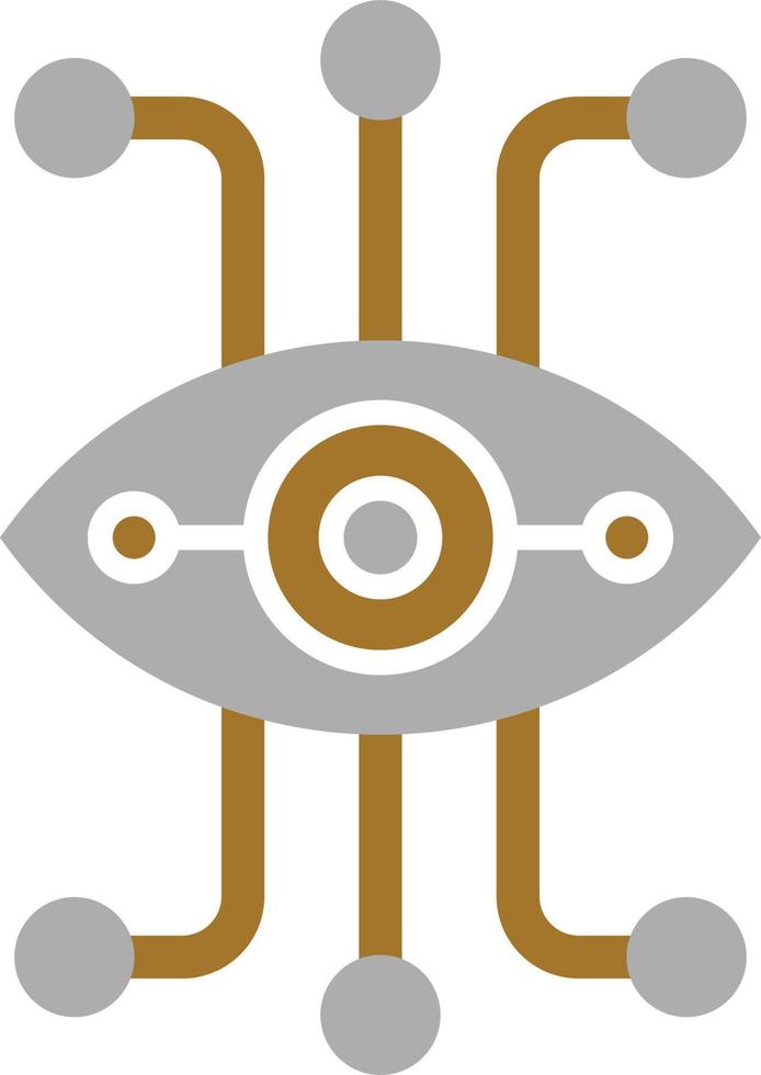 Bionic Eye Icon Style vector