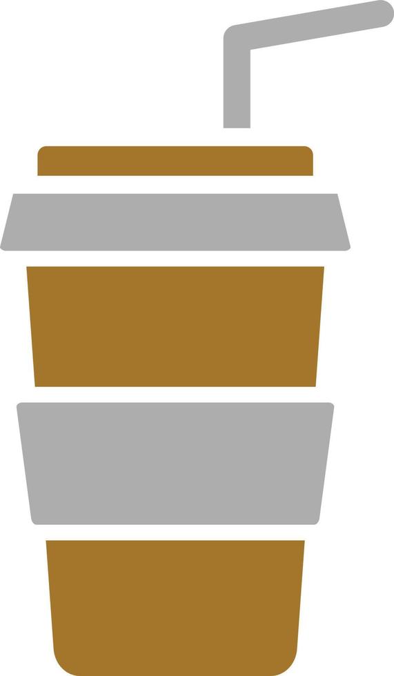 estilo de icono de comida para llevar café vector