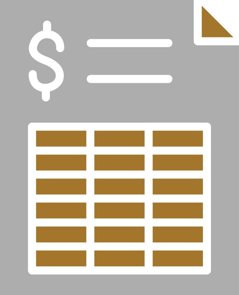Spreadsheet Icon Style vector