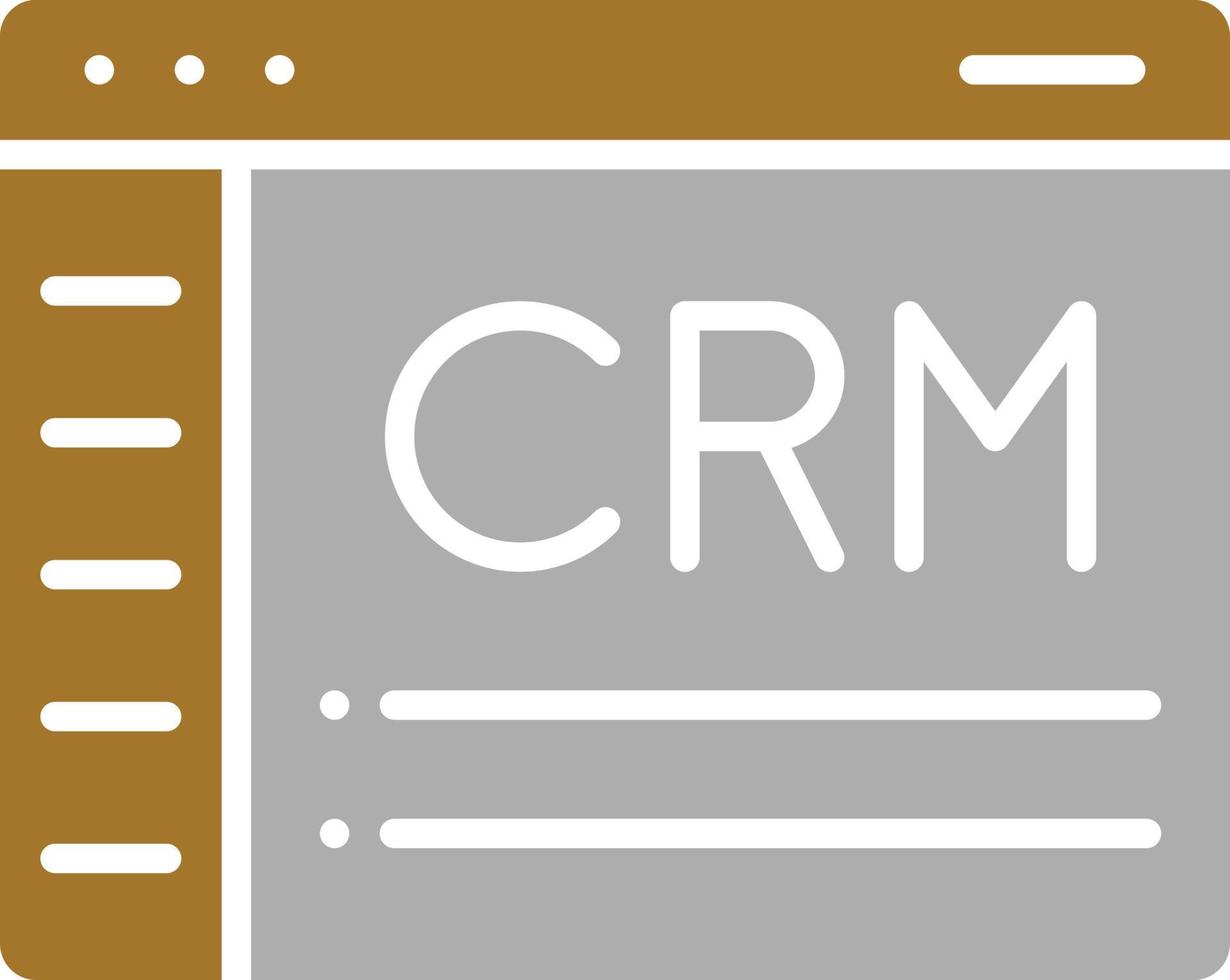 CRM Icon Style vector