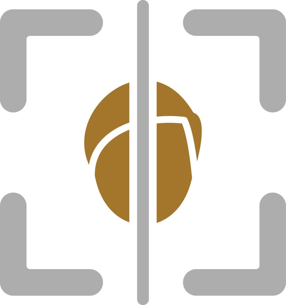 Face Scan Icon Style vector