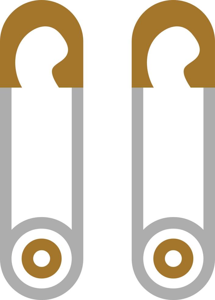 Safety Pin Icon Style vector