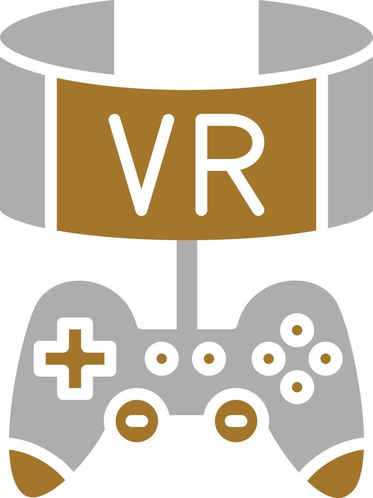 estilo de icono de juego vr vector