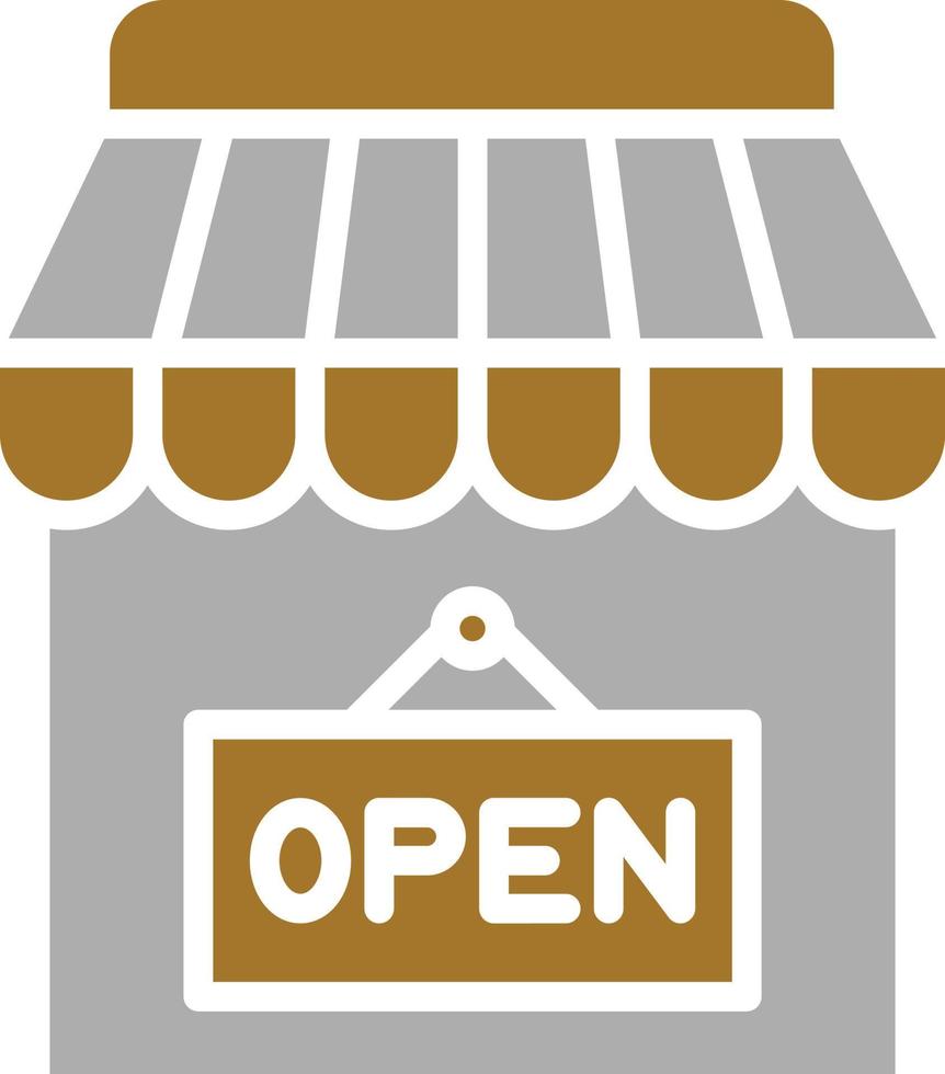 Shop Open Icon Style 10667574 Vector Art at Vecteezy