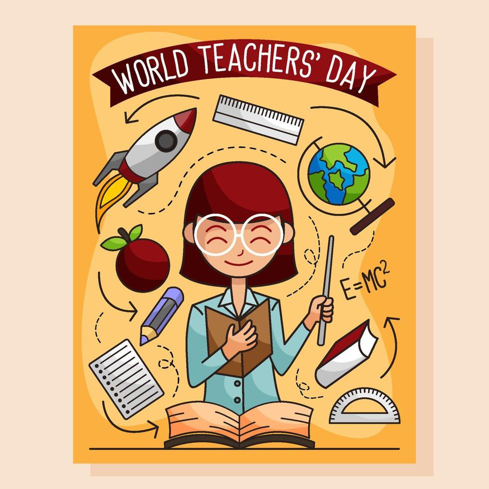 World Teacher Day Concept 10667642 Vector Art at Vecteezy