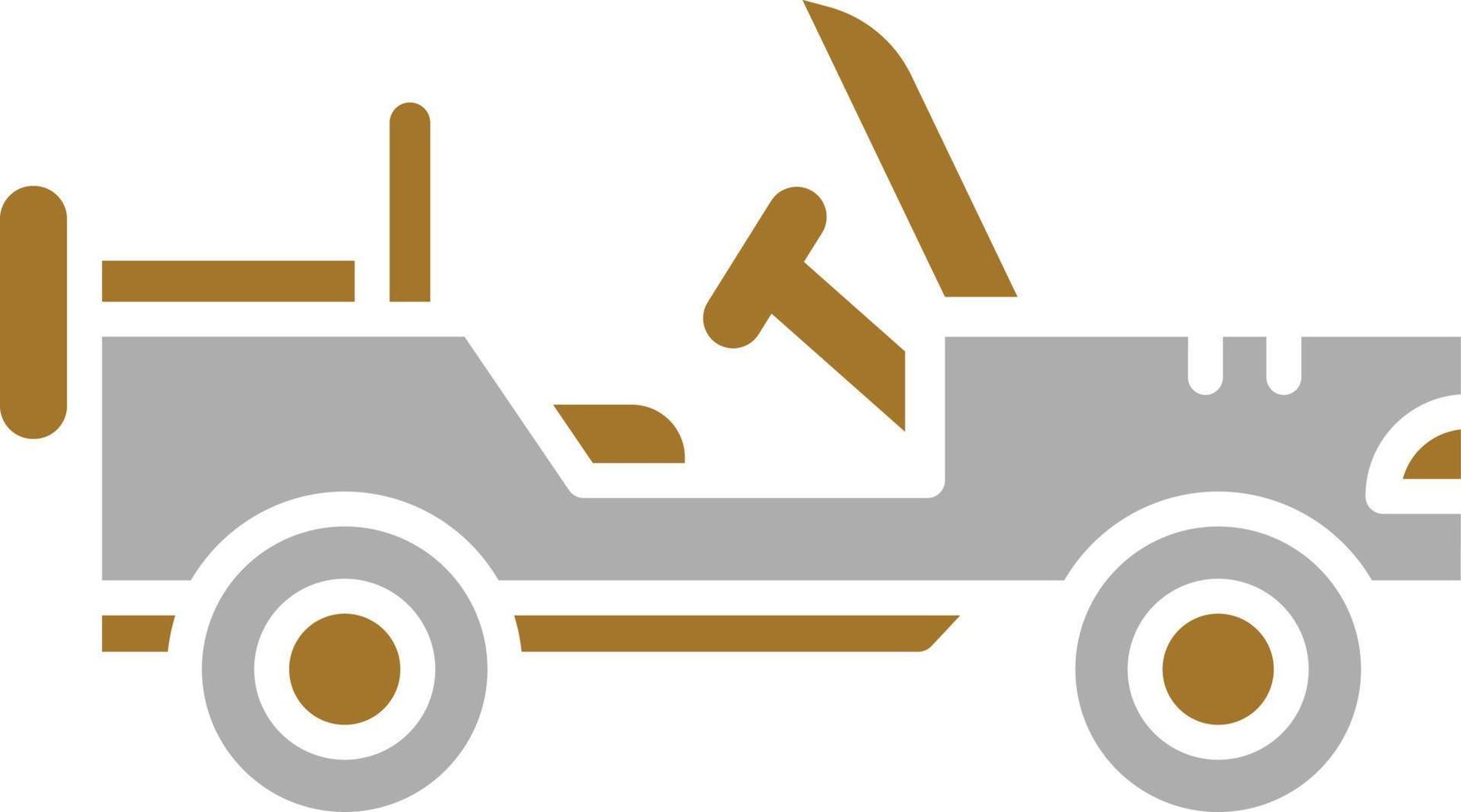 Army Car Icon Style vector