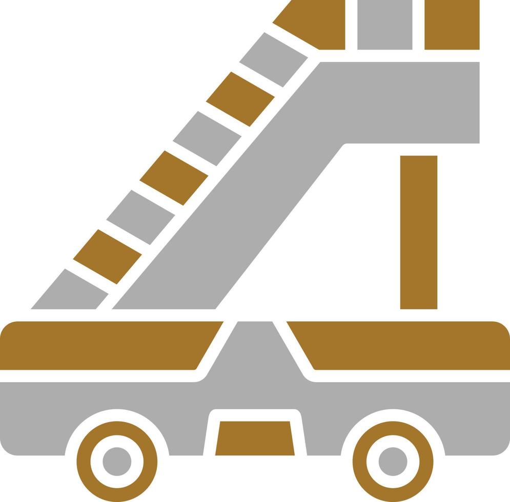 Aircraft Stairs Icon Style vector