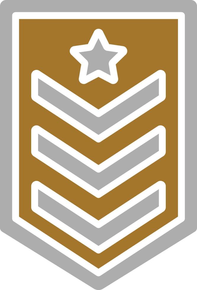 Army Chevron Icon Style vector