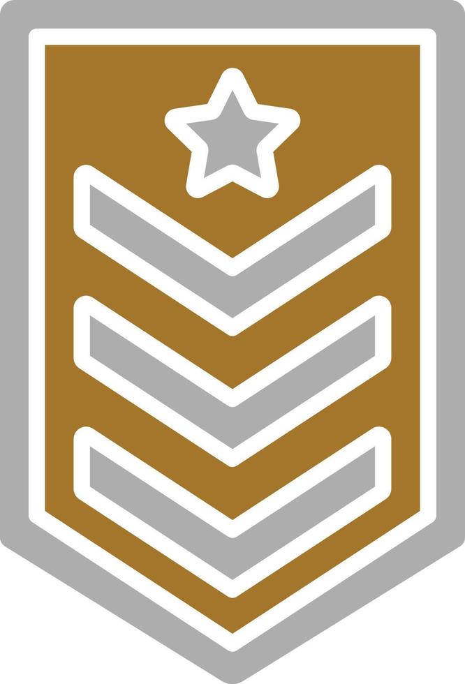 Army Chevron Icon Style vector