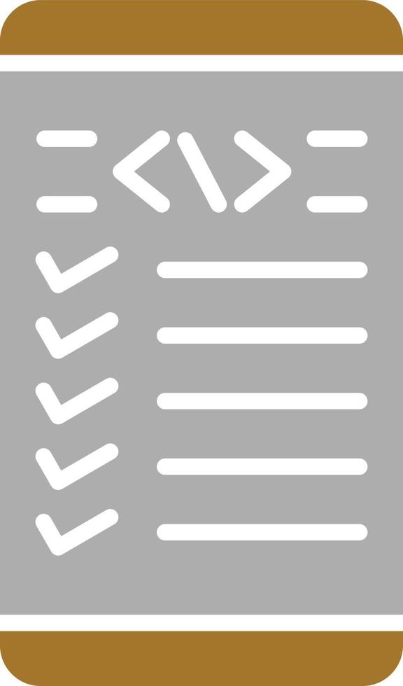 Mobile Coding Icon Style vector
