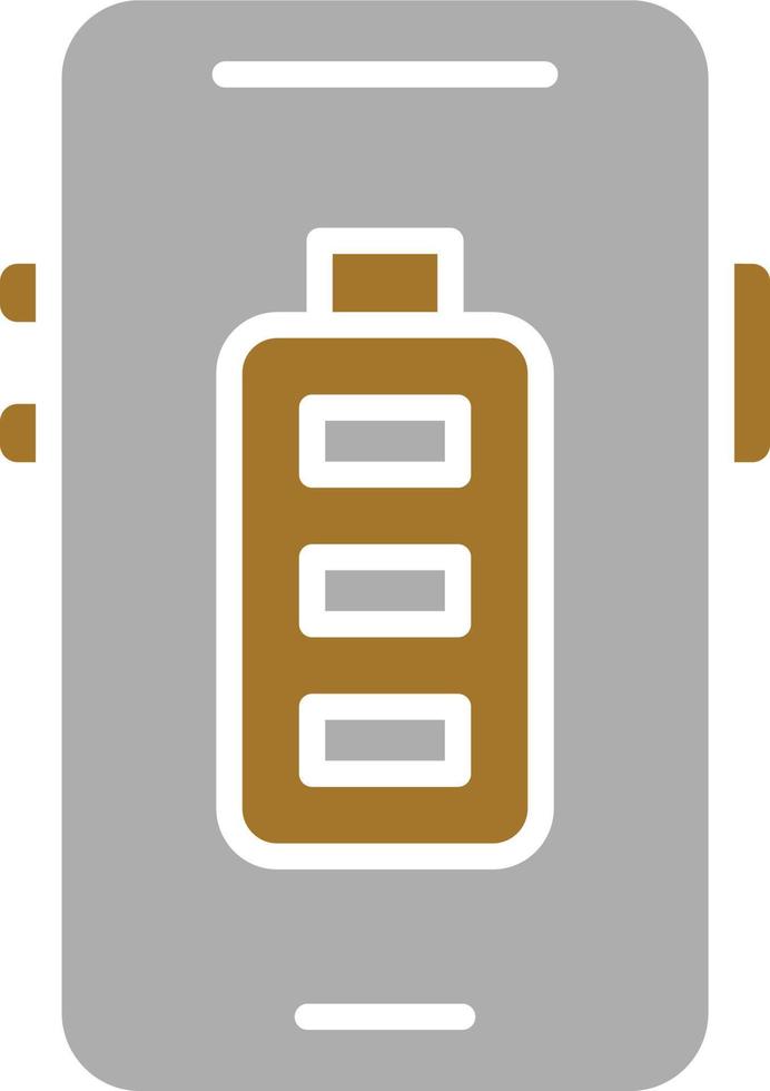 Mobile Battery Icon Style vector