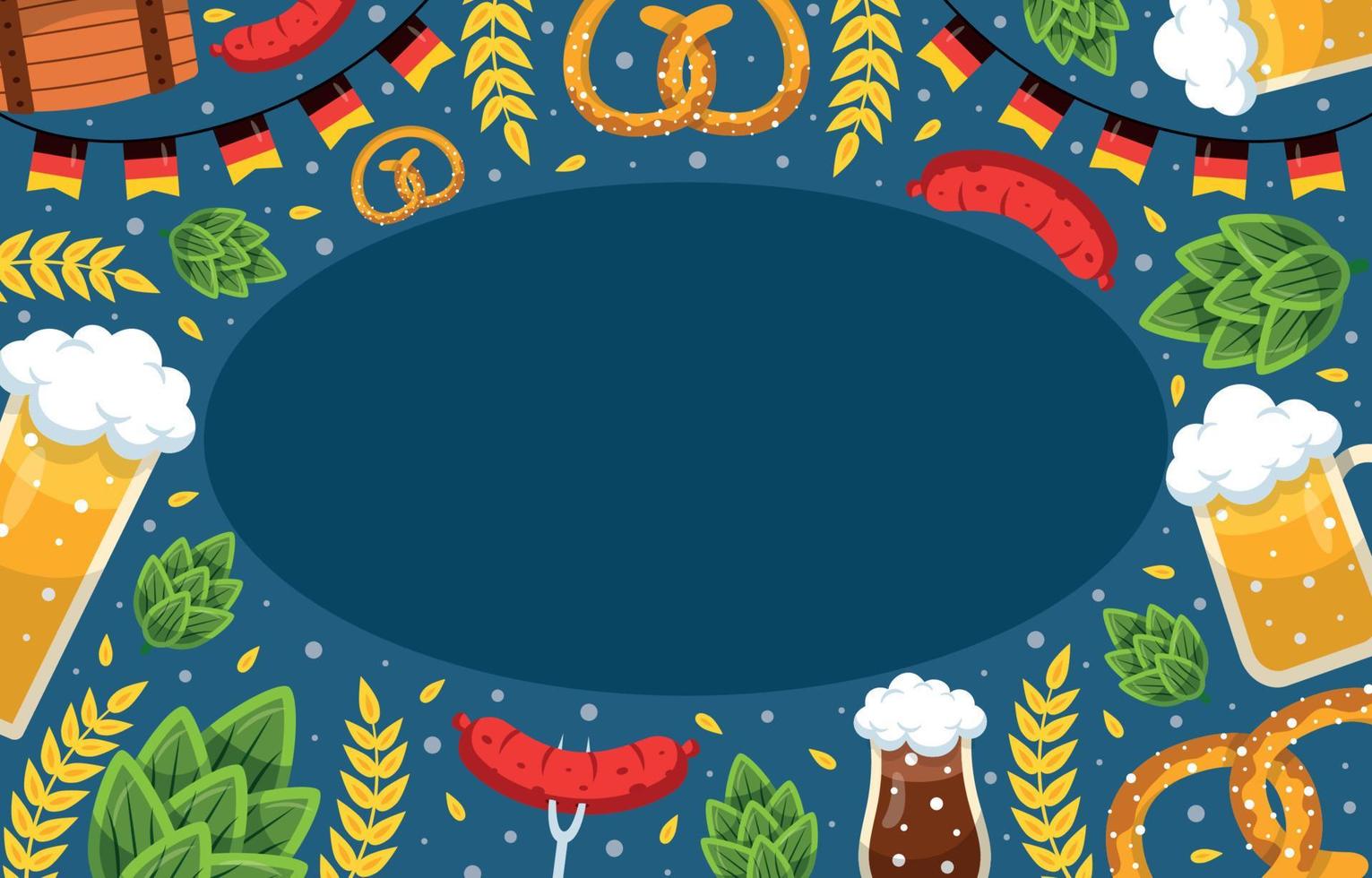 Oktoberfest Background Concept vector