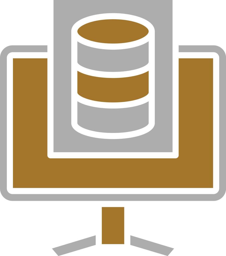 Study Database Icon Style vector
