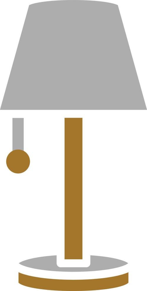 Table Lamp Icon Style vector