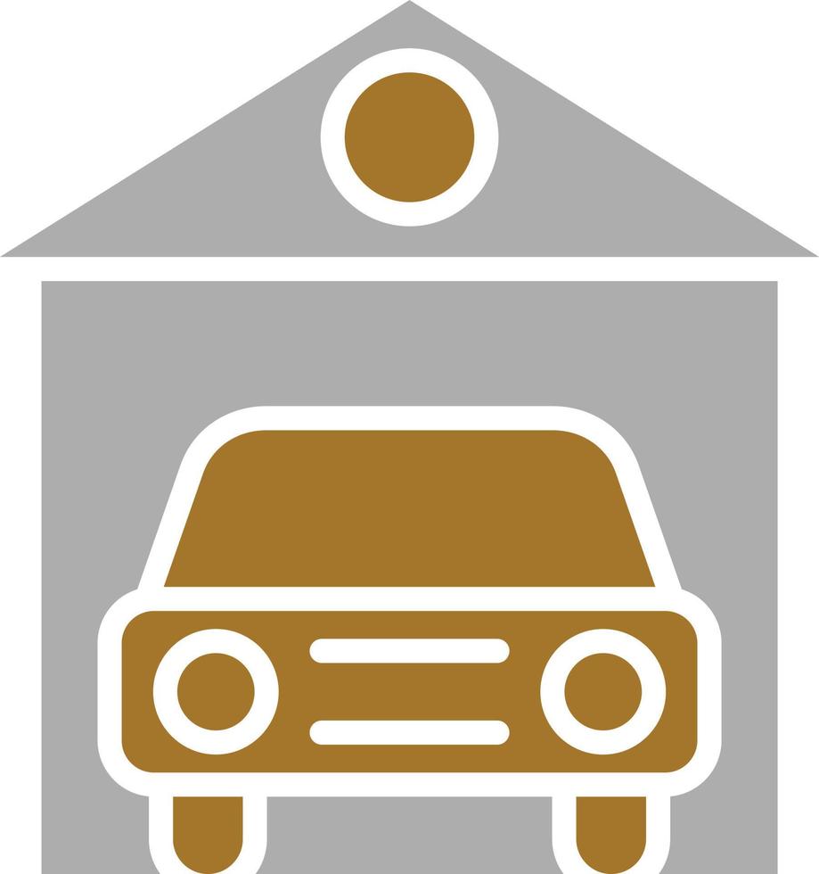 Car Garage Icon Style vector