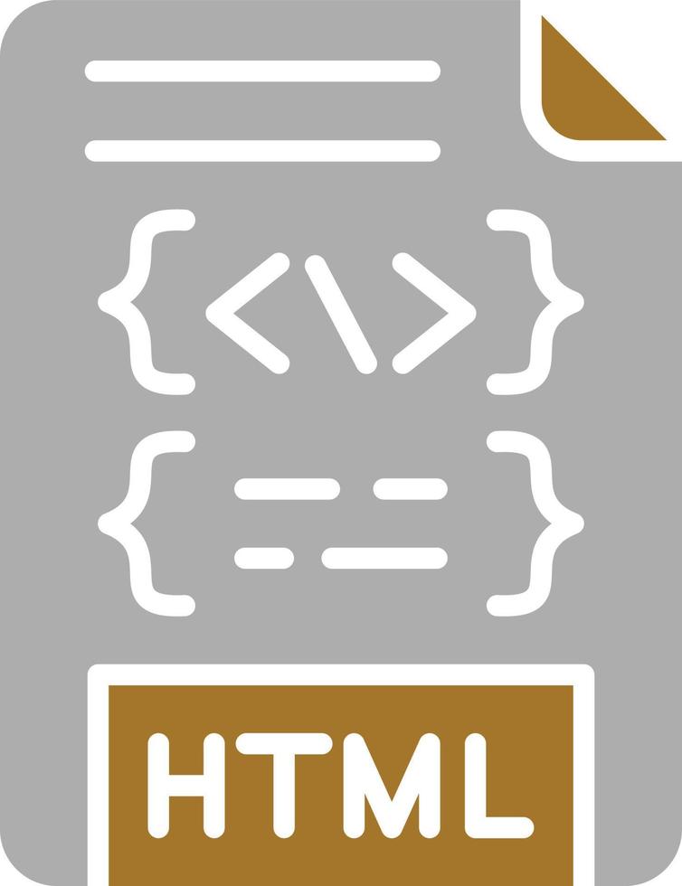 HTML File Icon Style 10668112 Vector Art at Vecteezy