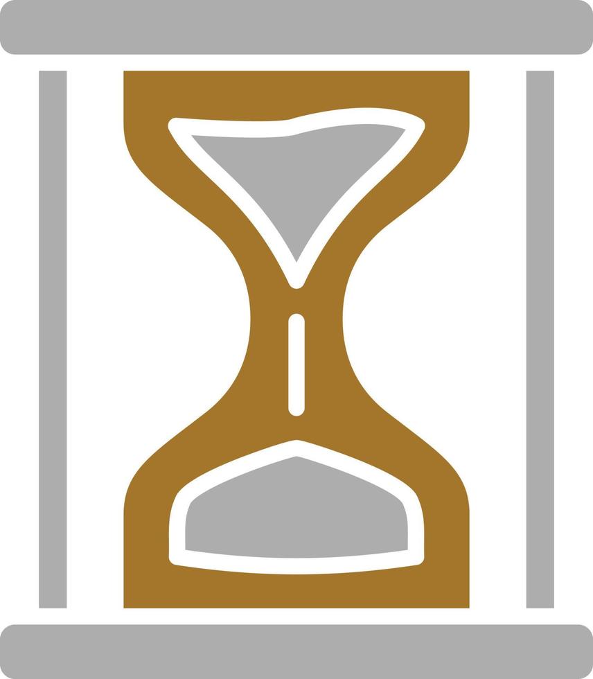 estilo de icono de reloj de arena vector