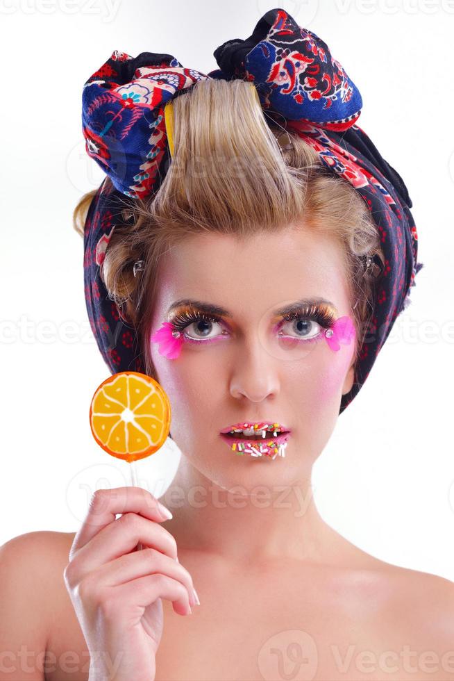 Beautiful Woman Luxury Makeup photo