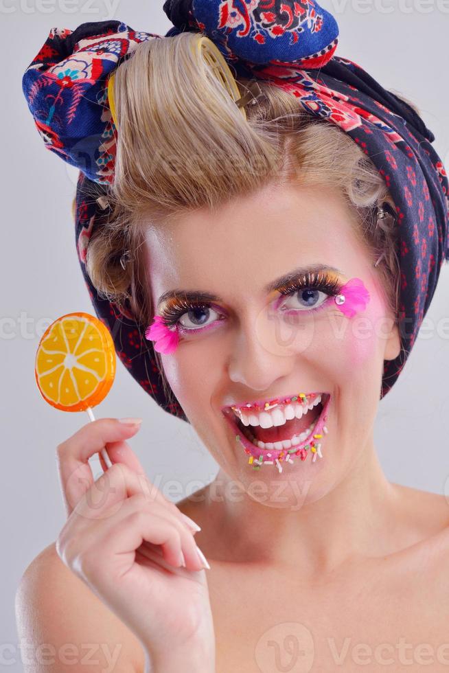 Beautiful Woman Luxury Makeup photo