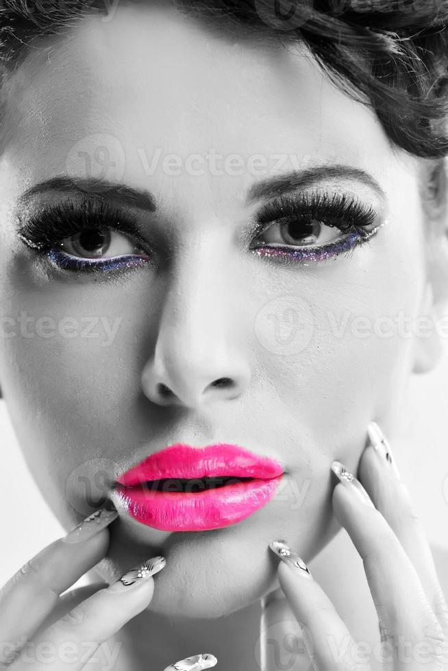 Beautiful Woman with  Luxury Makeup photo