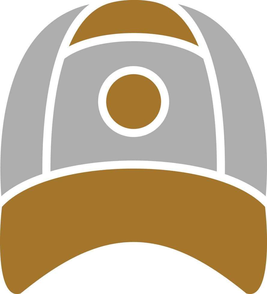 estilo de icono de gorra vector