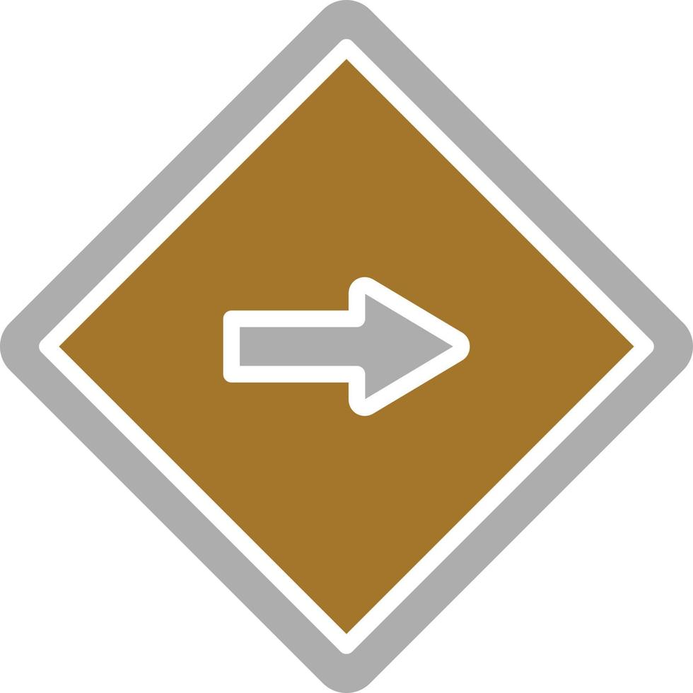 One Way Icon Style vector