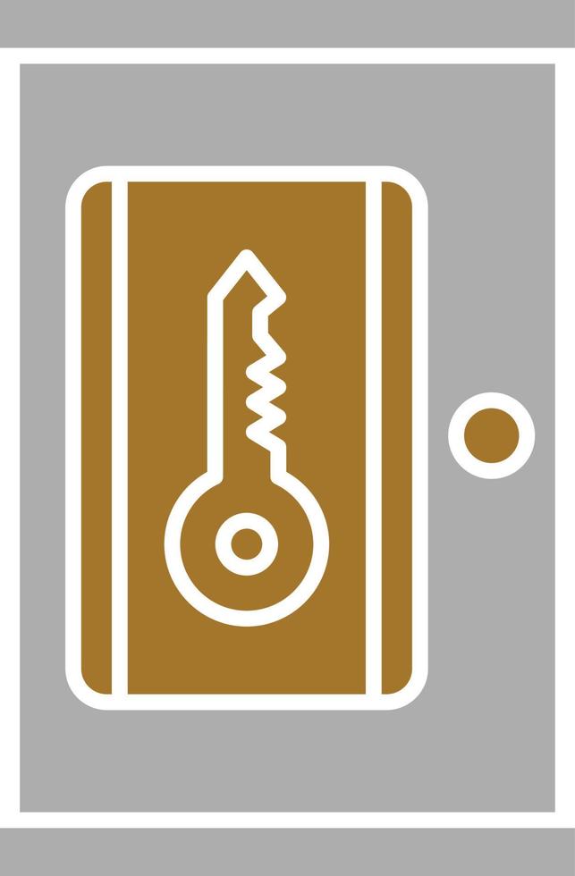 estilo de icono de puerta inteligente vector