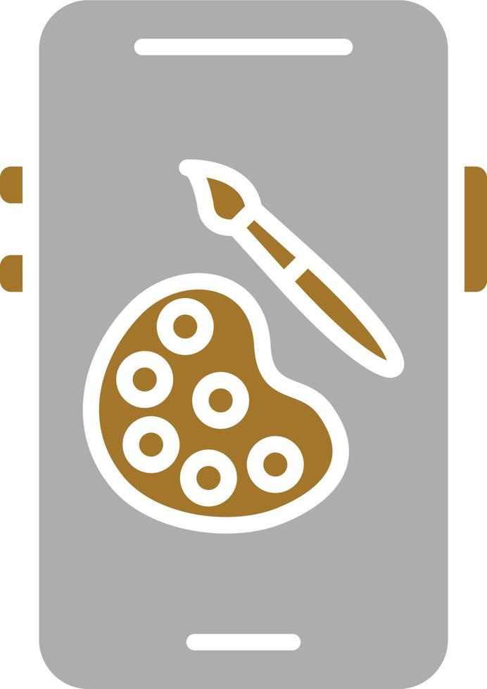 Mobile Art Icon Style vector
