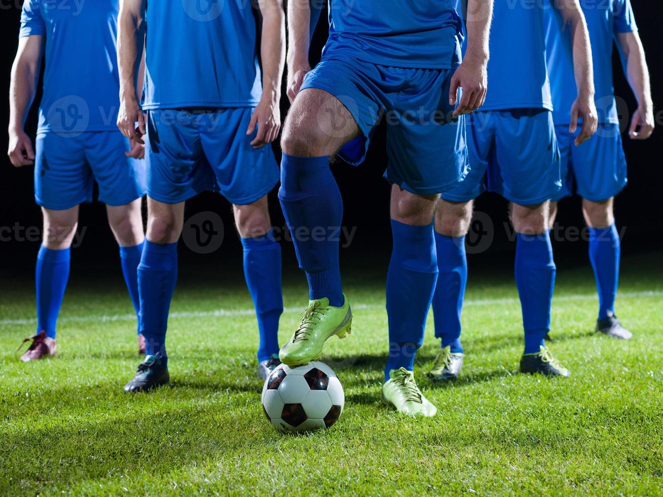 equipo de jugadores de fútbol foto