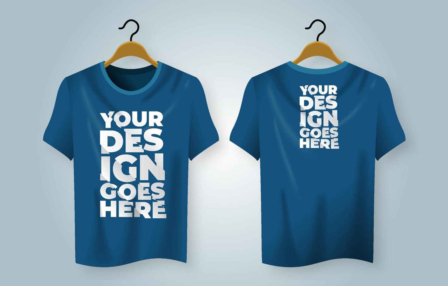 Realistic Tshirt Mock up Template vector