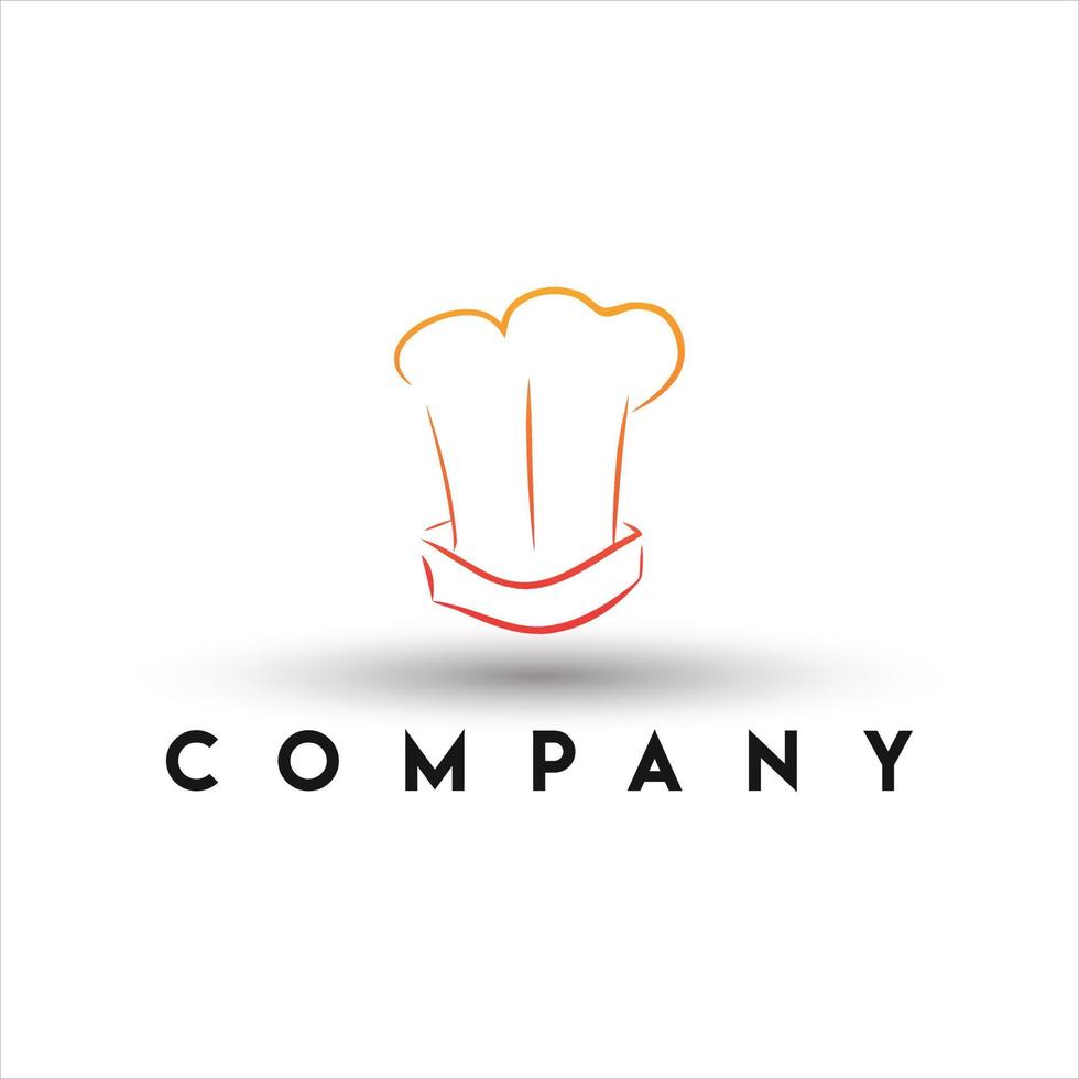 Chef Hat Cooking Logo Design vector