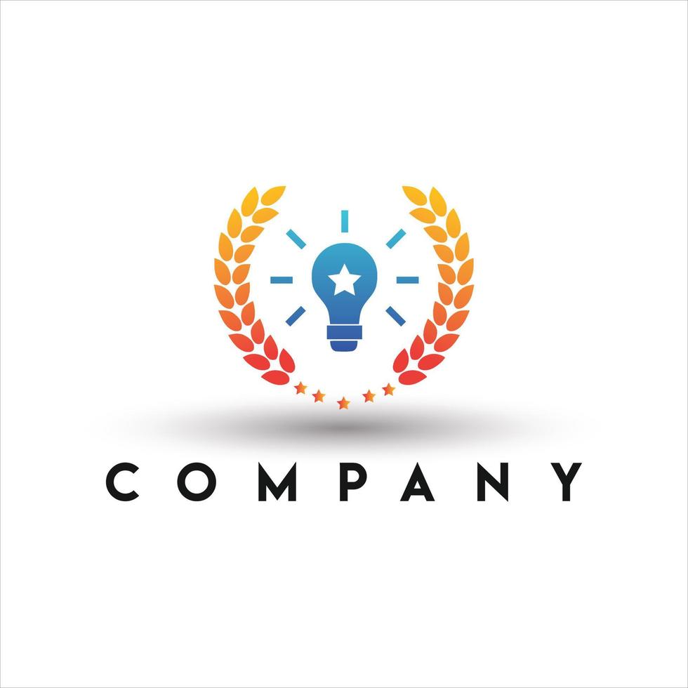 Creative Learning Idea Logo Design vector