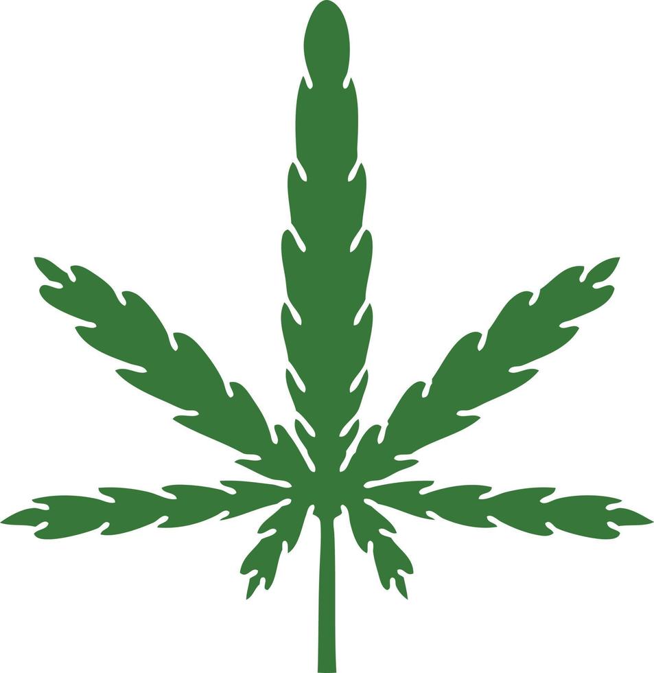 quirky hand drawn cartoon marijuana vector