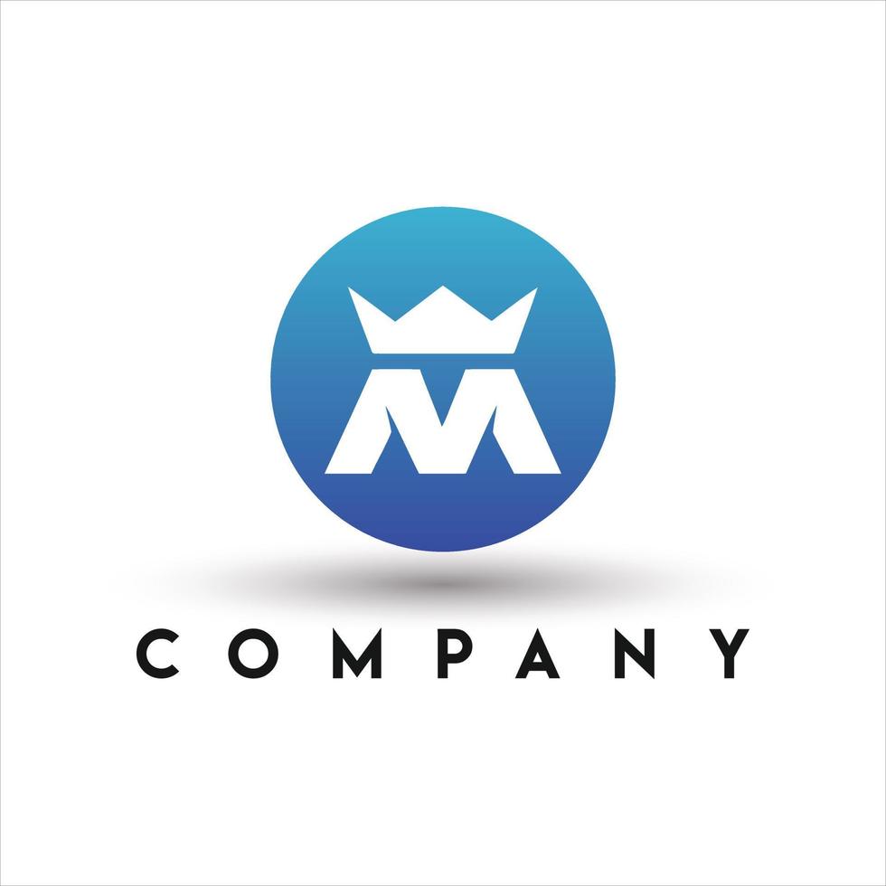 King Media Logo. M Letter Logo vector