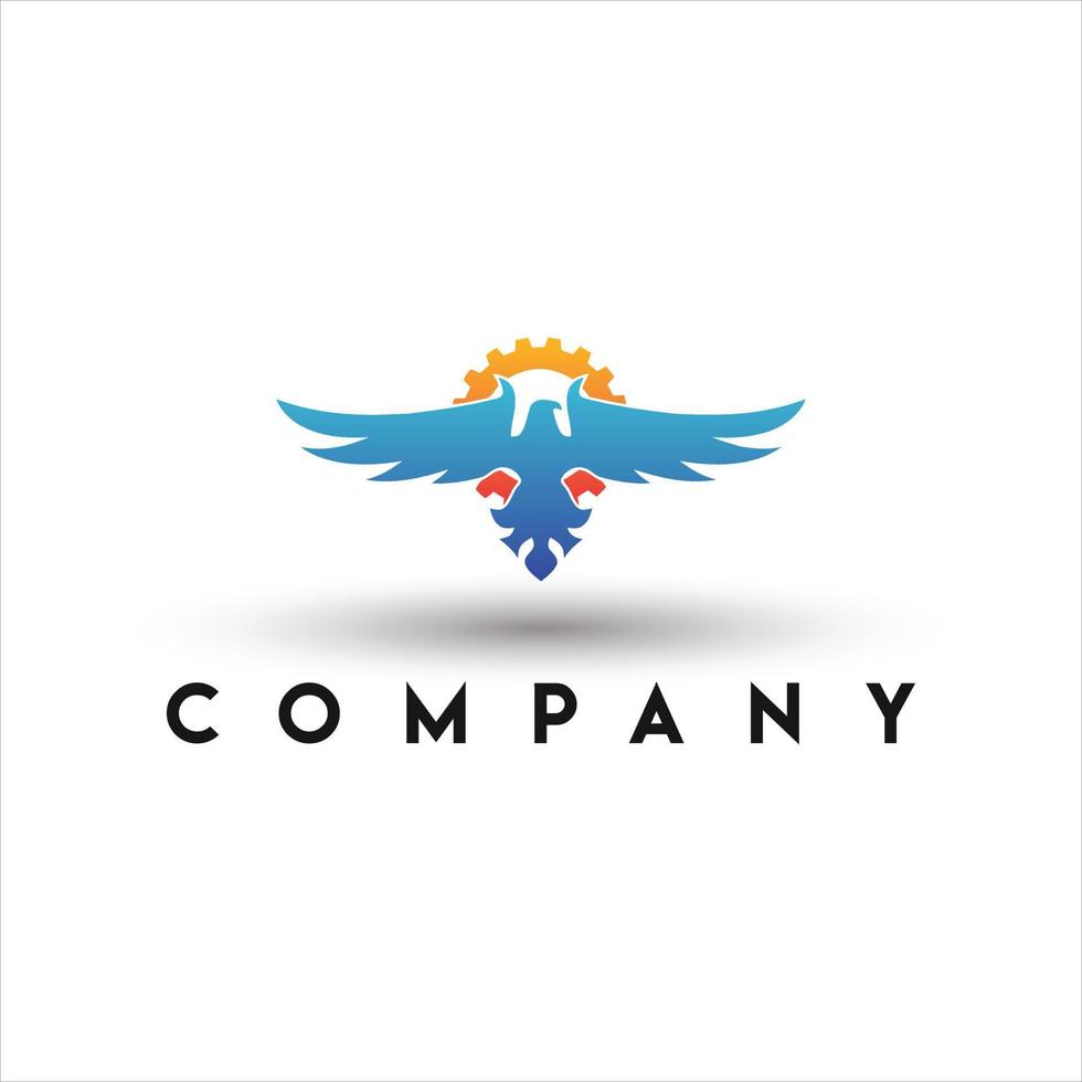 Eagleb logo design vector template