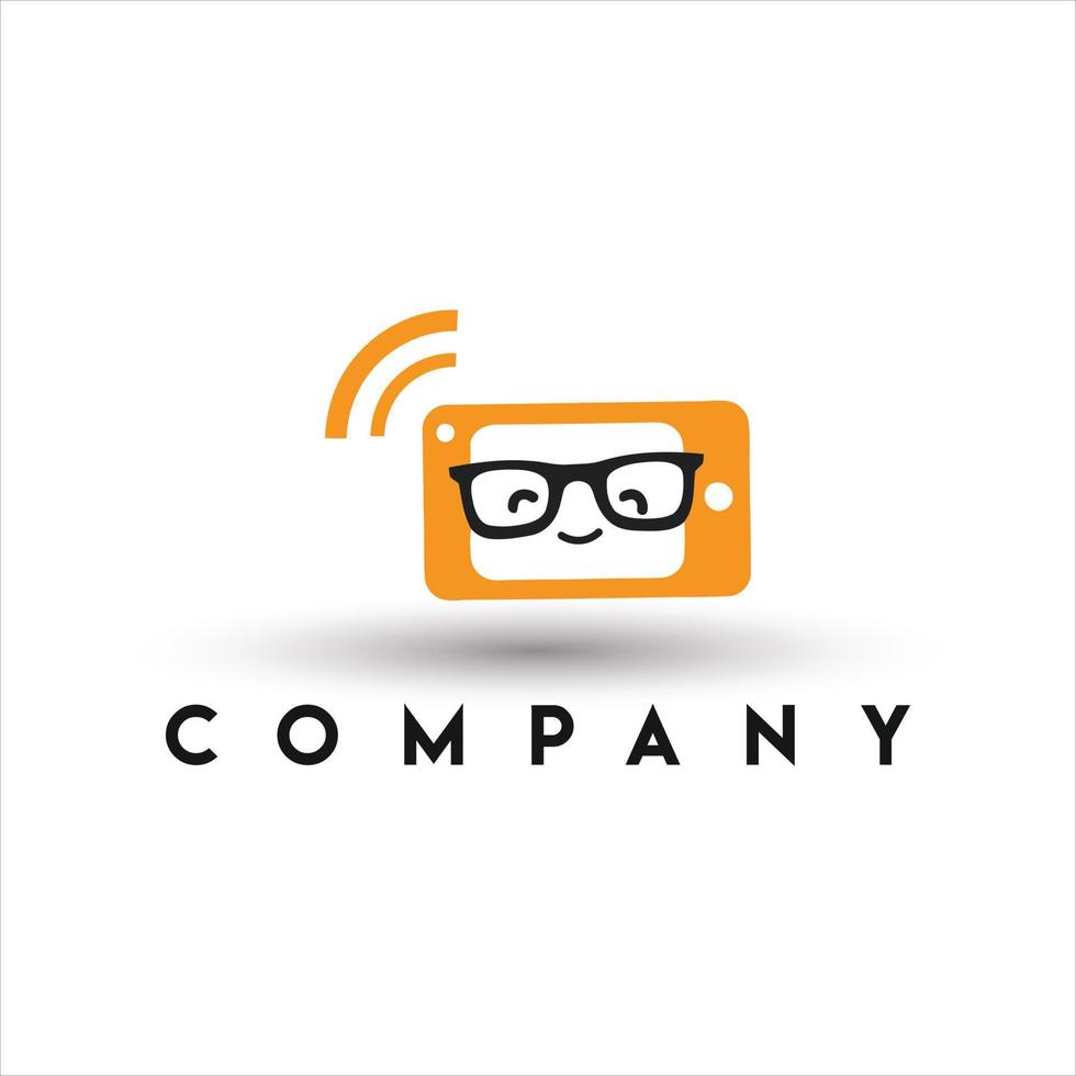 Mobile Geek Logo. Geek Logo vector