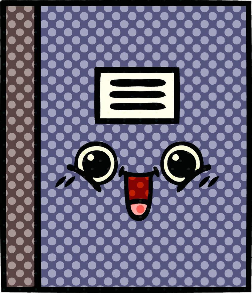 comic book style cartoon notebook vector