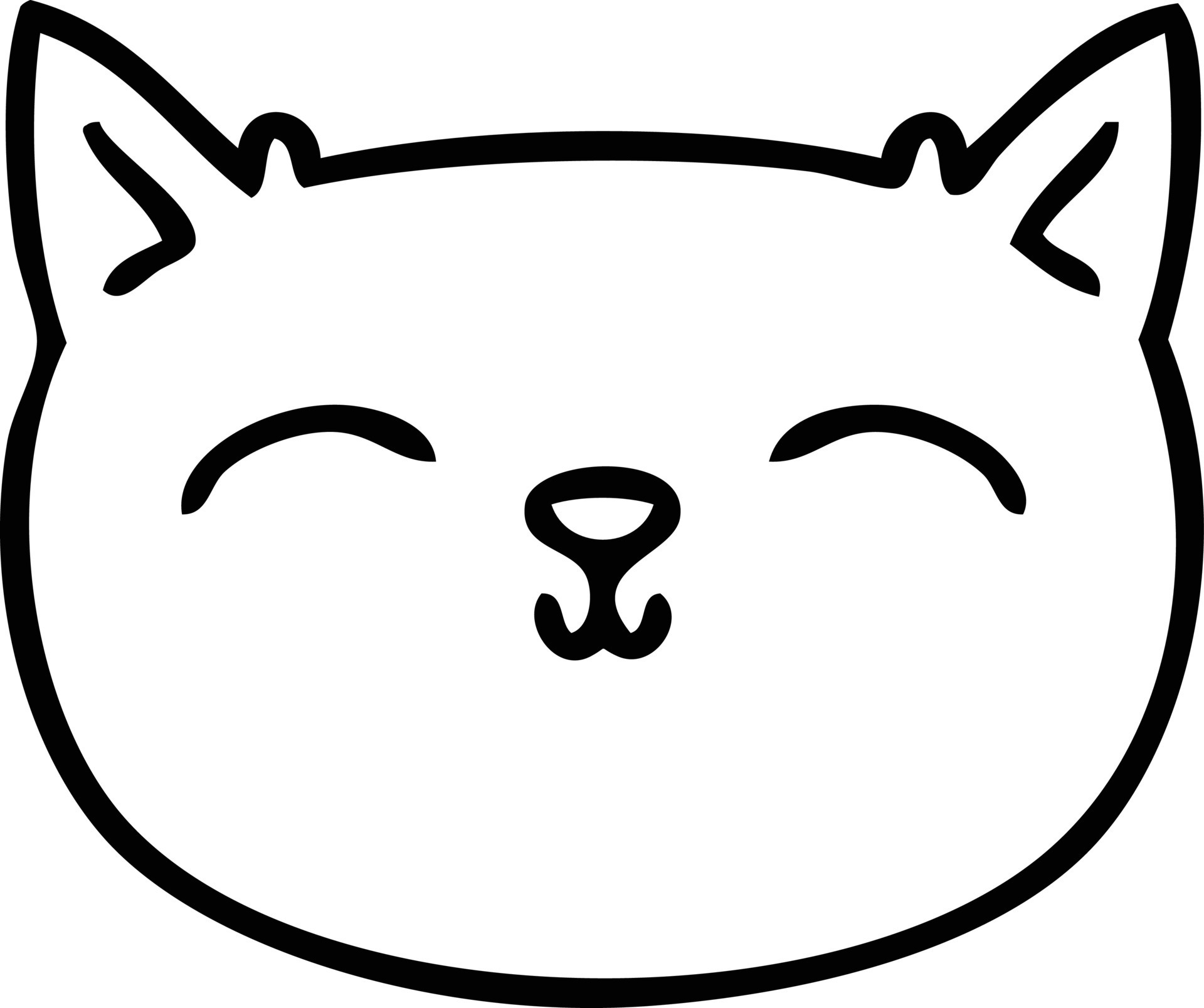 quirky line drawing cartoon cat face 10673145 Vector Art at Vecteezy quirky line drawing cartoon cat face 10673145 Vector Art at Vecteezy