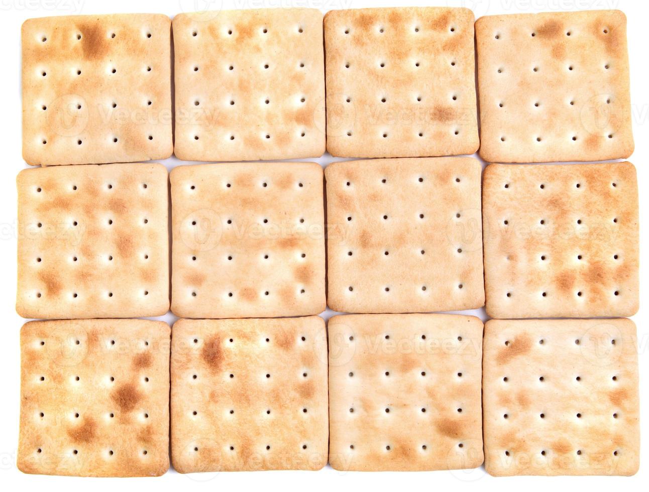 Backgrounds of crackers. crackers are isolated on a white background. photo